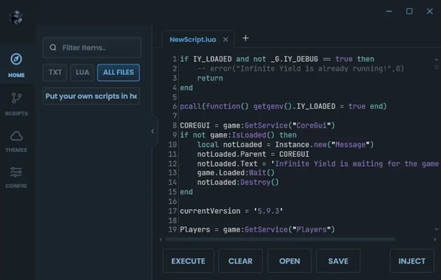 Delta Executor User Interface